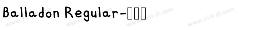 Balladon Regular字体转换